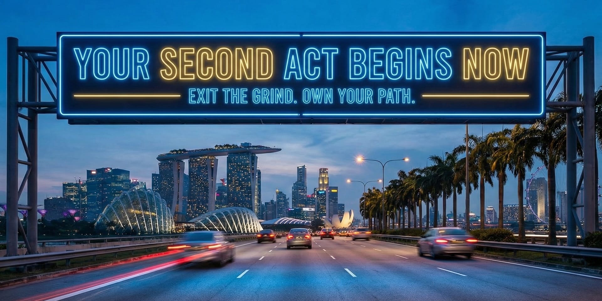 Your Second Act Begins Now. Exit the Grind. Own Your Path.